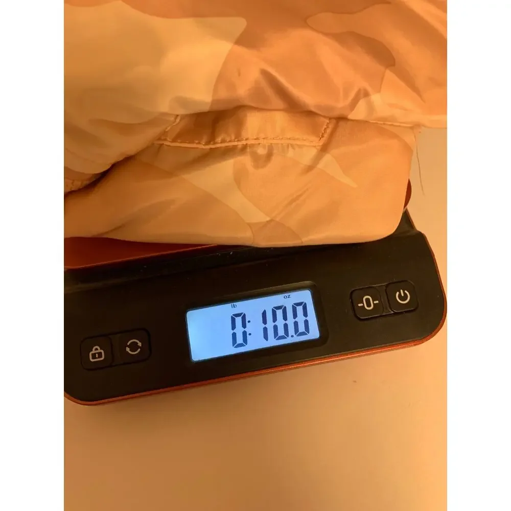 Outer Edge Hooded  Bomber Jacket Pink Fatigue Lightweight Womens SZ M - Picture 8 of 8